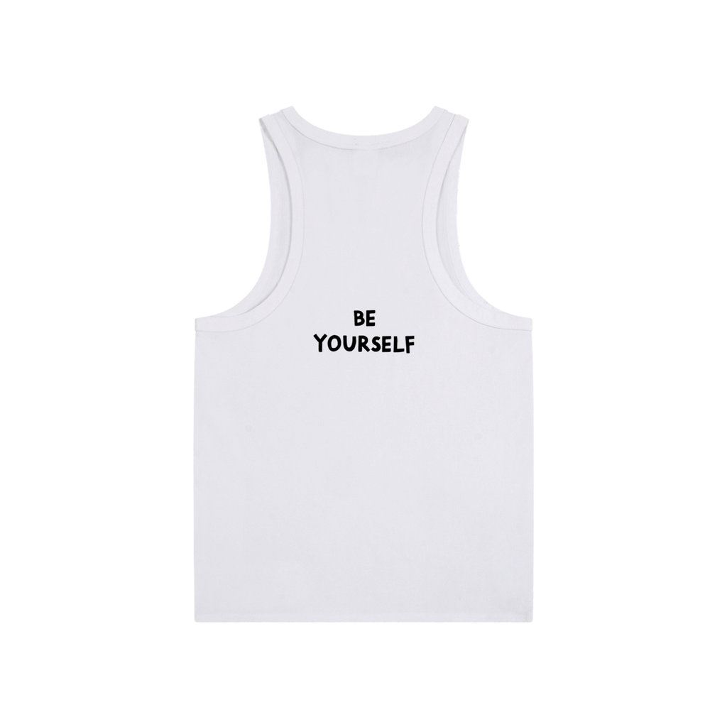 White "Be Yourself" Tank Top