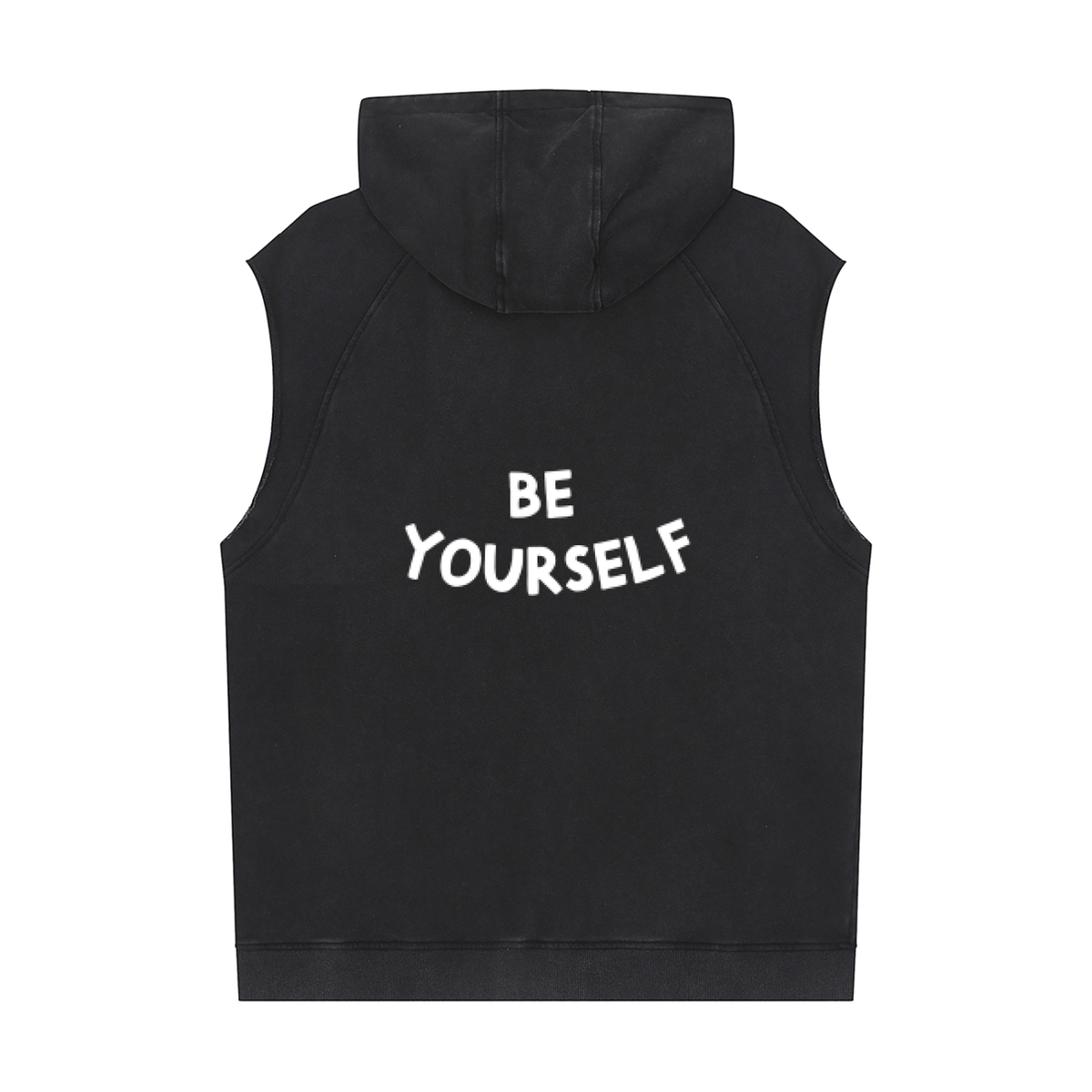 "Be Yourself" Sleeveless Hoodie