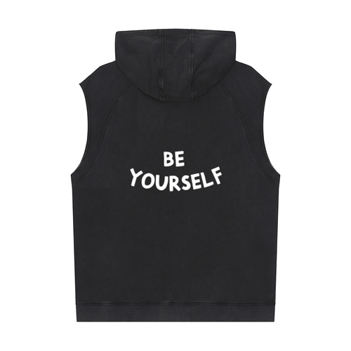 "Be Yourself" Sleeveless Hoodie
